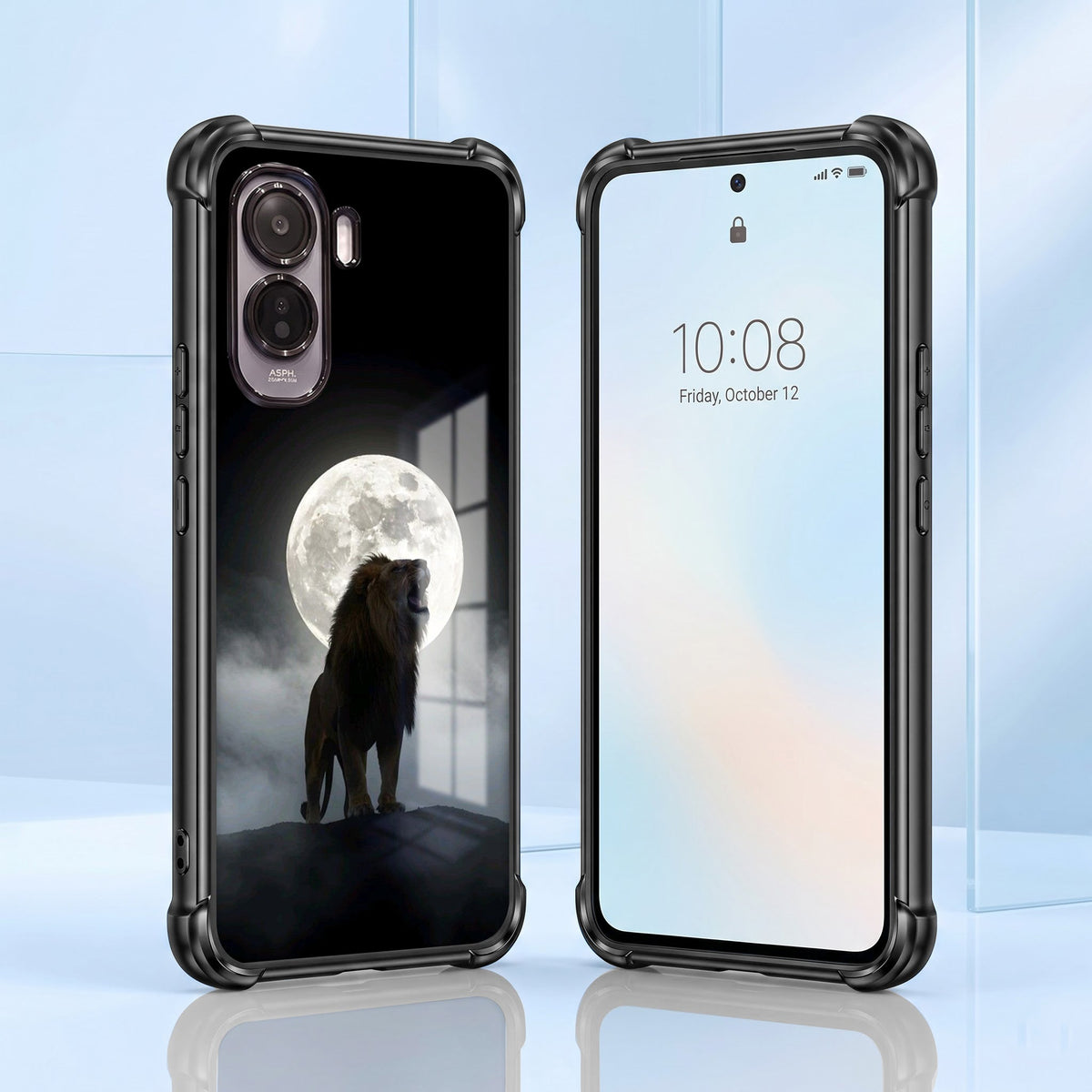 Vivo T5 Pro 5G Lunar Wolf Black Airbags Printed Back Case