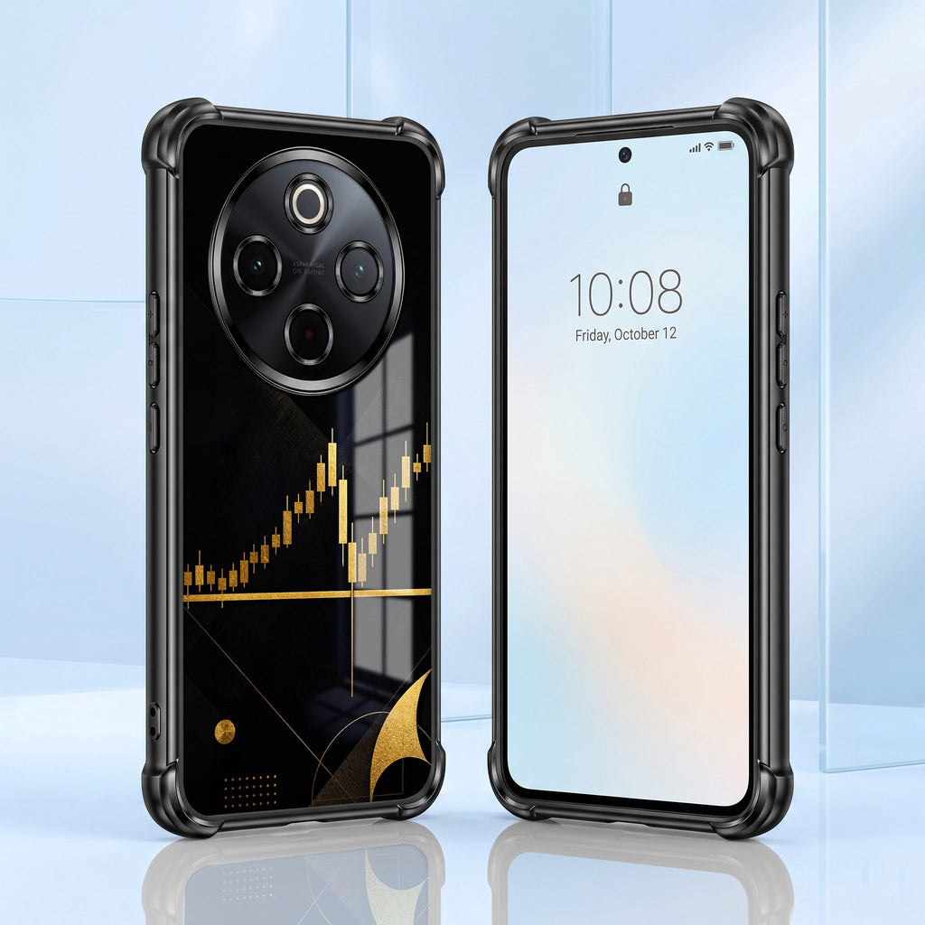 Vivo T4 5G Trading Candles Black Airbags Printed Back Case