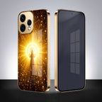 Oppo Reno 15 5G Lakshmi Sacred Gold Electroplated Glass Phone Back Case