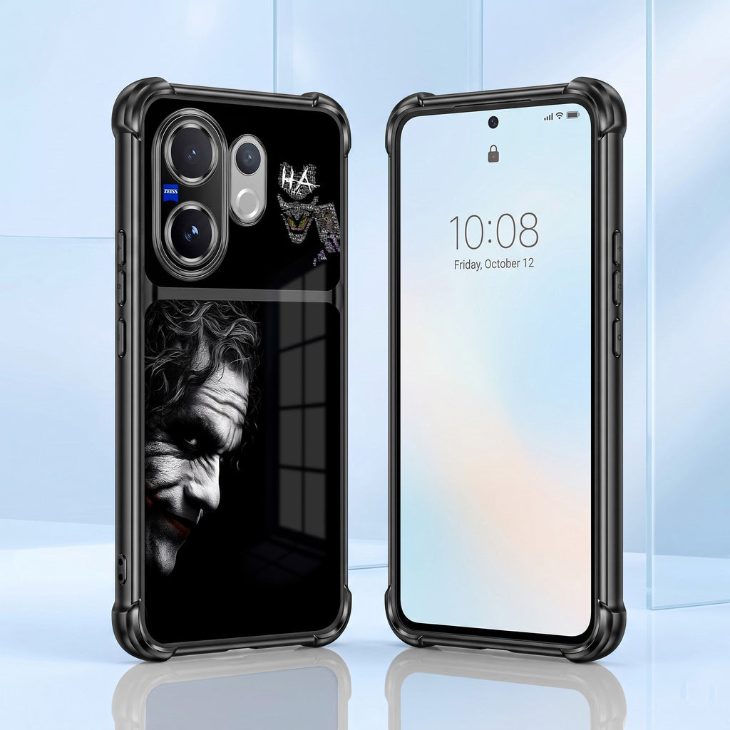 Vivo V60 5G Joker Smile Dual-Tone Transparent Black Airbags Case