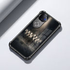 Vivo V50 5G Running Horses Black Airbags Printed Back Case