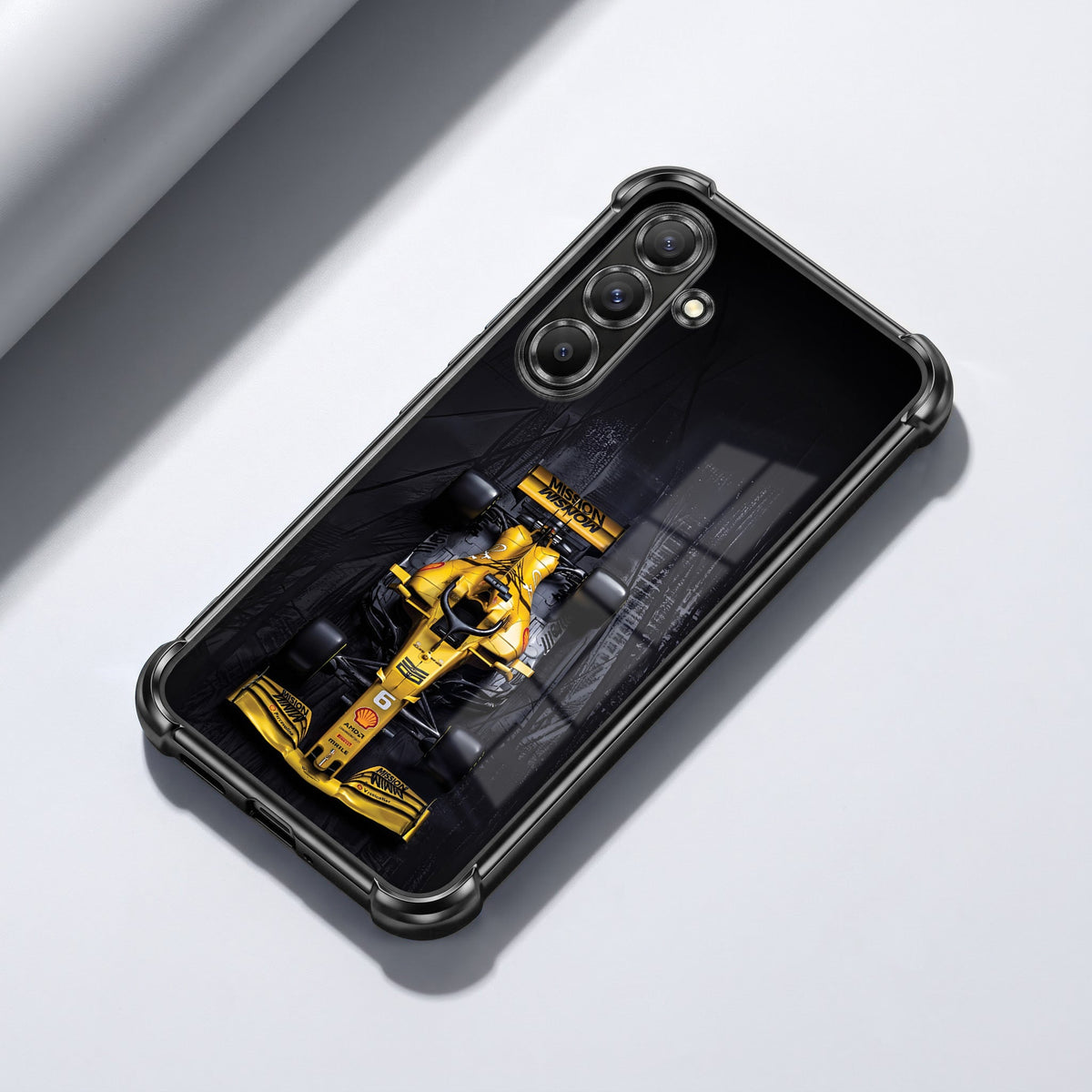 Samsung Galaxy A56 5G F1 Racing Cars Airbags Printed Back Case
