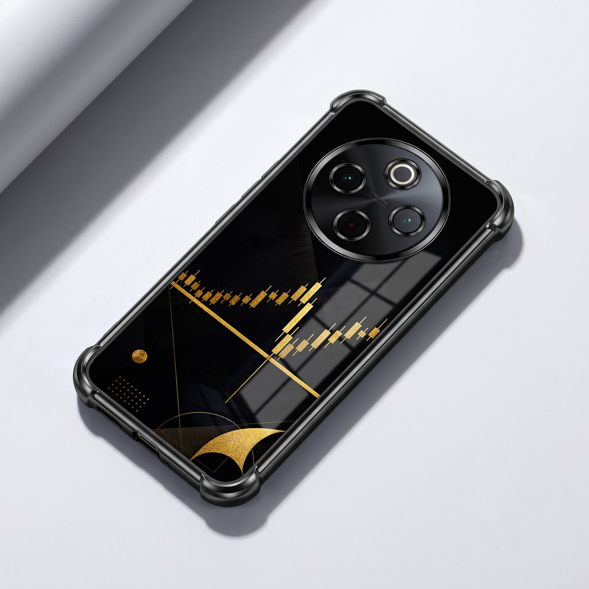 Vivo T4 5G Trading Candles Black Airbags Printed Back Case