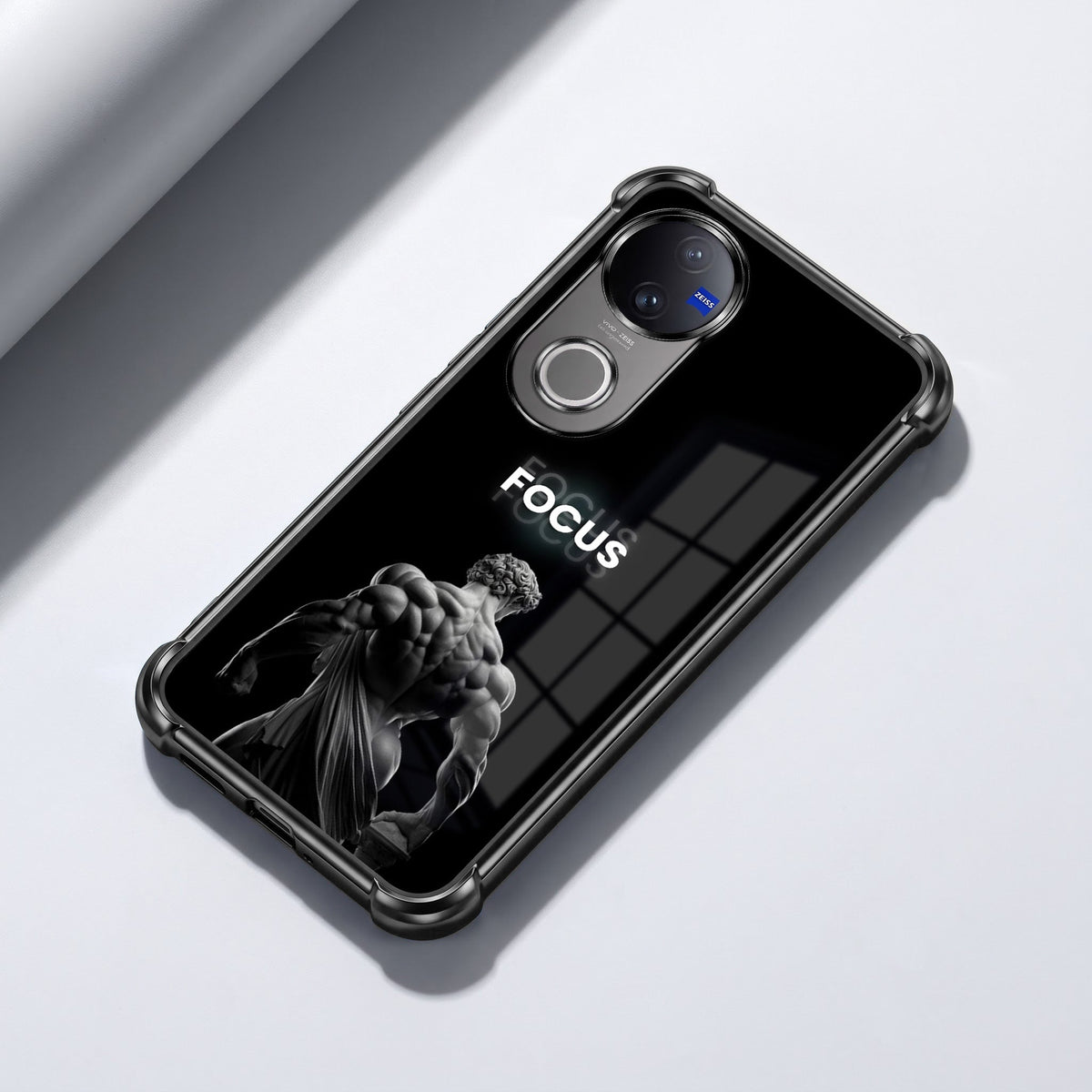 Vivo V50 5G Focus Black Airbags Printed Back Case