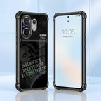 Vivo V60 5G Money Power Dual-Tone Transparent Black Airbags Case