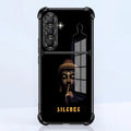 Samsung Galaxy A56 5G Silent Buddha Dual-Tone Transparent Black Airbags Case