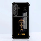 Samsung Galaxy A56 5G Silent Buddha Dual-Tone Transparent Black Airbags Case