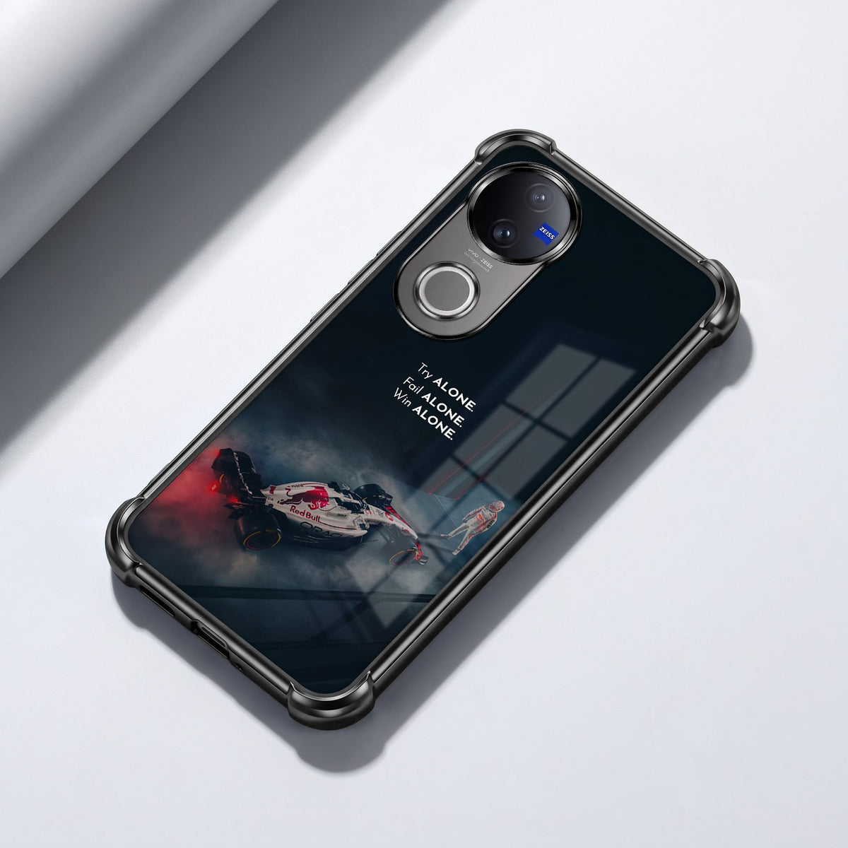 Vivo V50 5G F1 Alone Black Airbags Printed Back Case