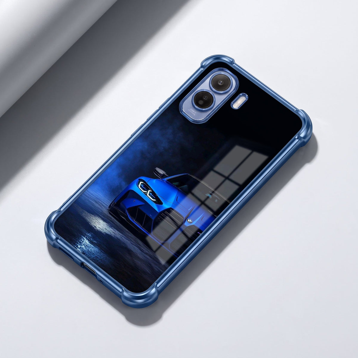 Vivo T5 Pro 5G BMW Sport Car Blue Airbags Printed Back Case