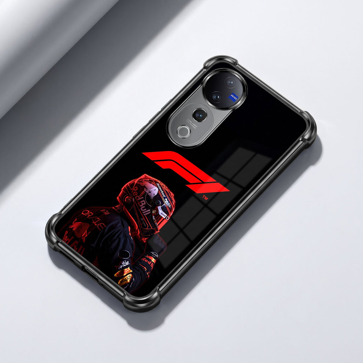 Vivo V40 Pro 5G F1 Rider Black Airbags Printed Back Case