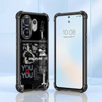 Vivo V60 5G Discipline Over Dual-Tone Transparent Black Airbags Case