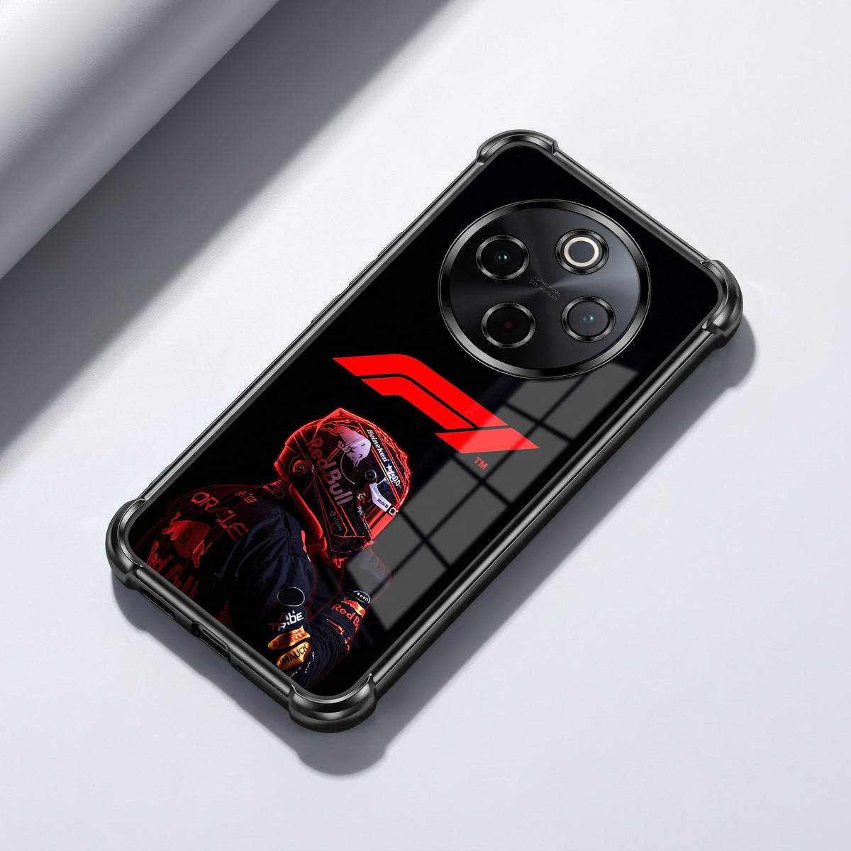 Vivo T4 5G F1 Rider Black Airbags Printed Back Case