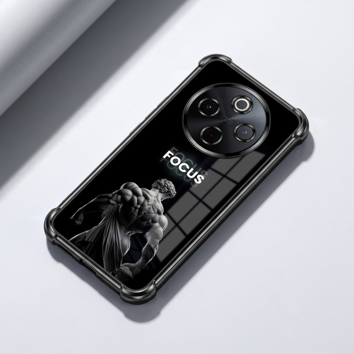Vivo T4 5G Focus Black Airbags Printed Back Case