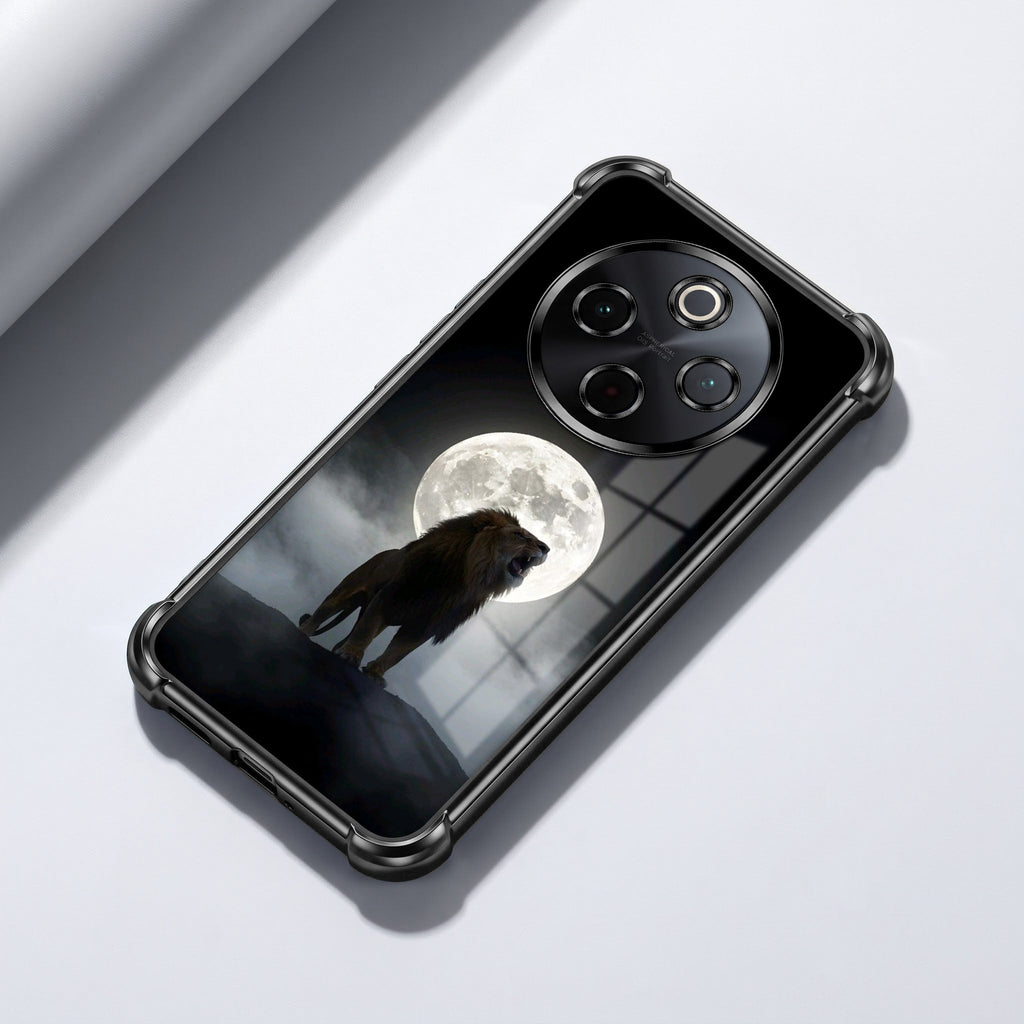 Vivo T4 5G Lunar Wolf Black Airbags Printed Back Case