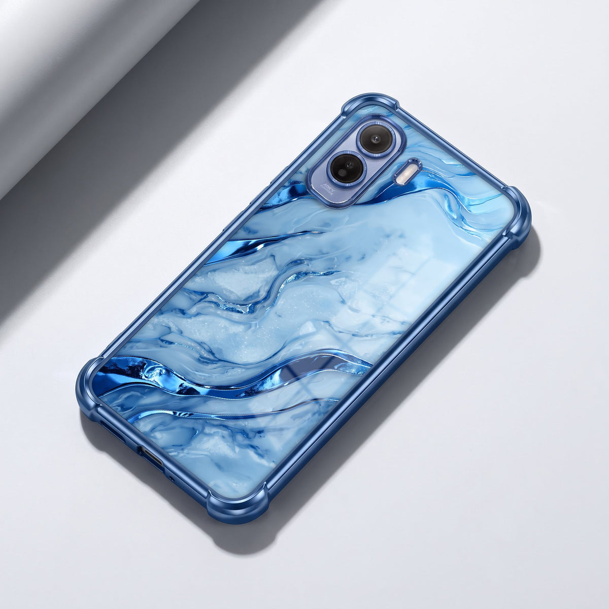 Vivo T5 Pro 5G Marvel Texture  Blue Airbags Printed Back Case