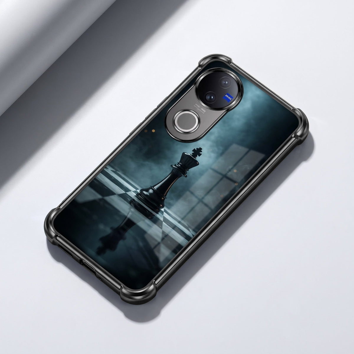 Vivo V50 5G Checkmate Black Airbags Printed Back Case