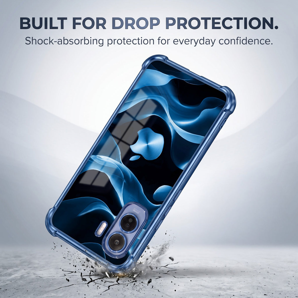 Vivo T5 Pro 5G Premium Wave Blue Airbags Printed Back Case