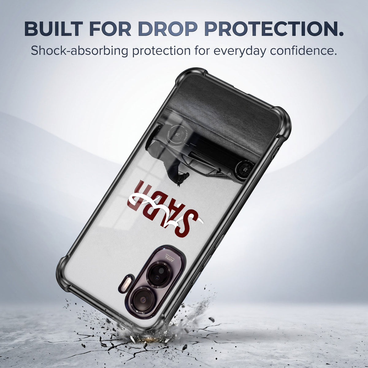Vivo T5 Pro 5G SABR Black Airbags Printed Back Case