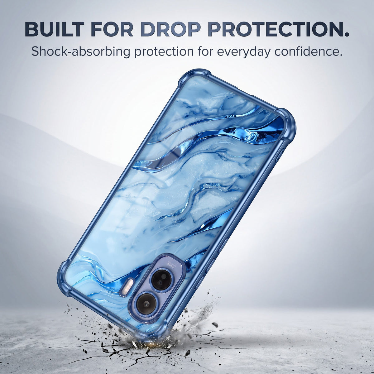 Vivo T5 Pro 5G Marvel Texture  Blue Airbags Printed Back Case