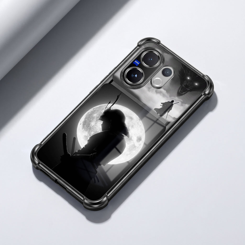 Vivo V60 5G Moonlit Ronin Dual-Tone Transparent Black Airbags Case