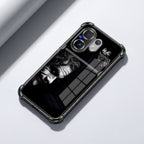 Vivo V60 5G Joker Smile Dual-Tone Transparent Black Airbags Case