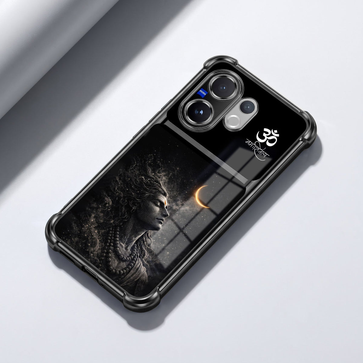 Vivo V60 5G Eternal Shiva Dual-Tone Transparent Black Airbags Case