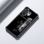 Vivo V60 5G Alpha Wolf Dual-Tone Transparent Black Airbags Case