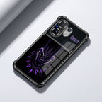 Vivo V60 5G Wakanda Forever Dual-Tone Transparent Black Airbags Case