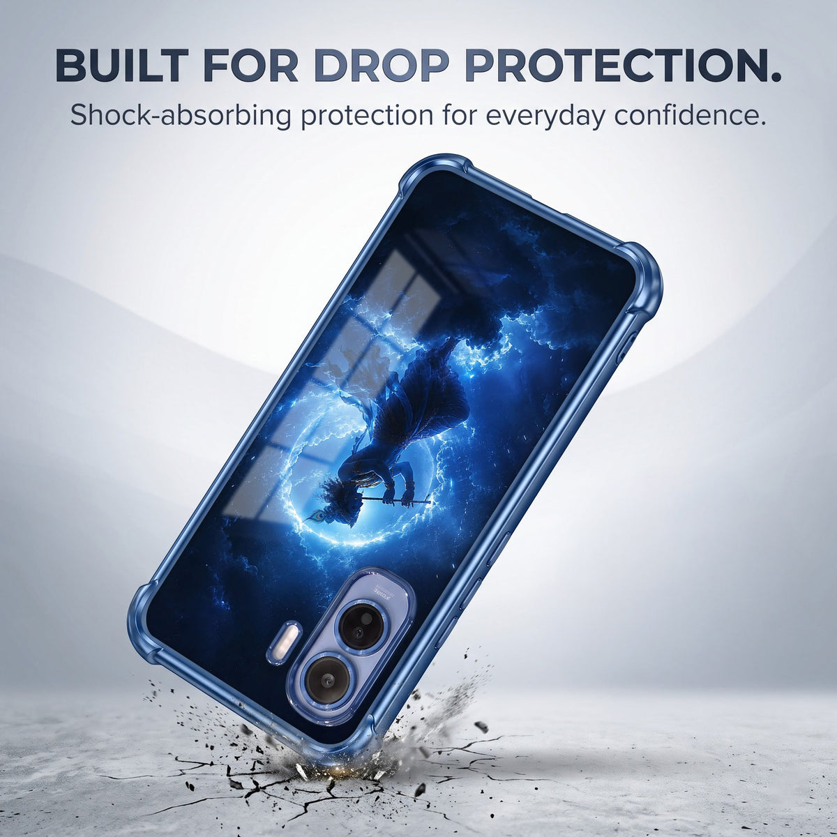 Vivo T5 Pro 5G Lord Krishna Blue Airbags Printed Back Case