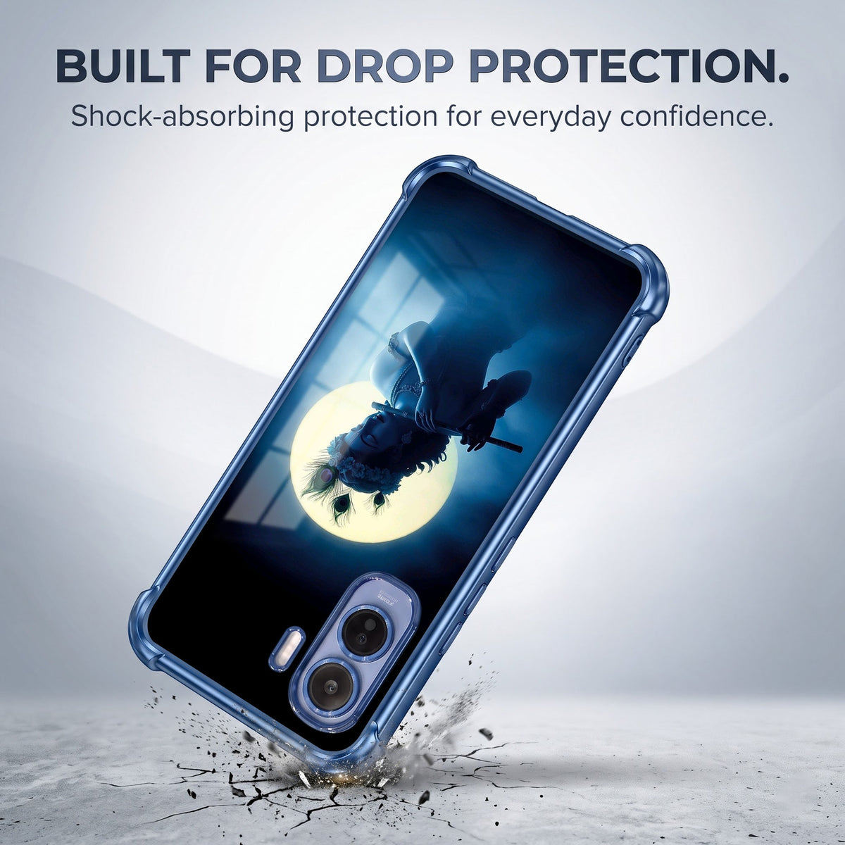 Vivo T5 Pro 5G Midnight Krishna Blue Airbags Printed Back Case