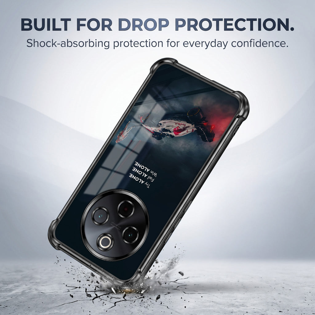 Vivo T4 5G F1 Alone Black Airbags Printed Back Case