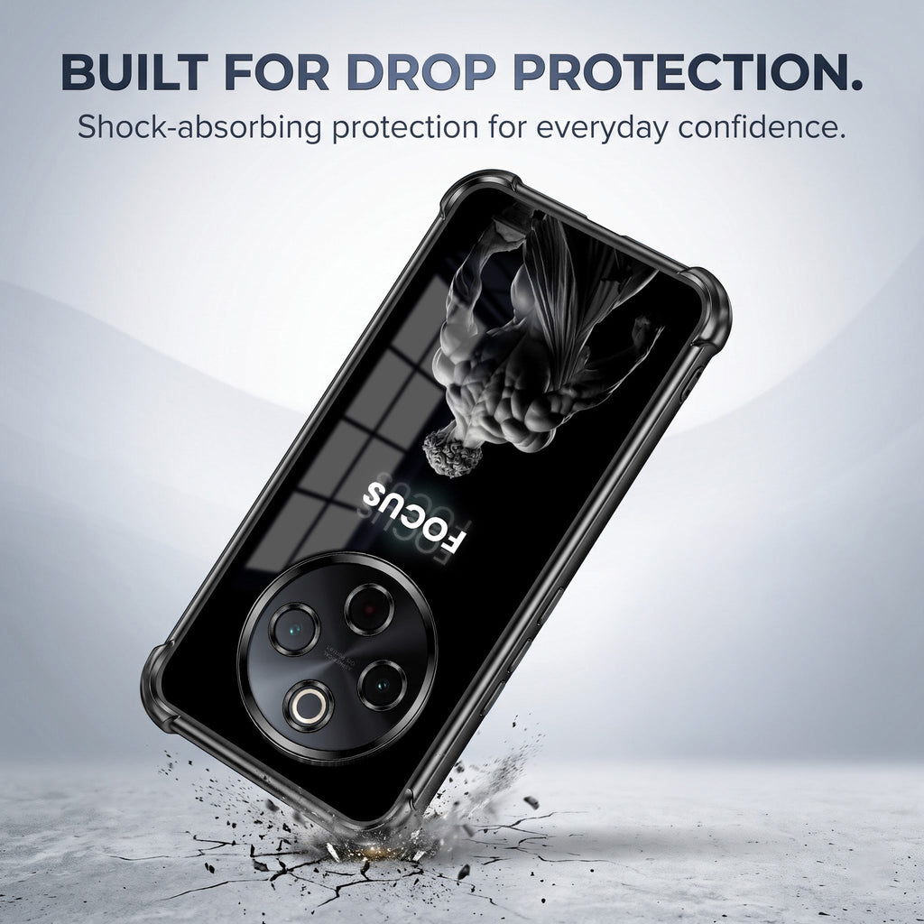 Vivo T4 5G Focus Black Airbags Printed Back Case