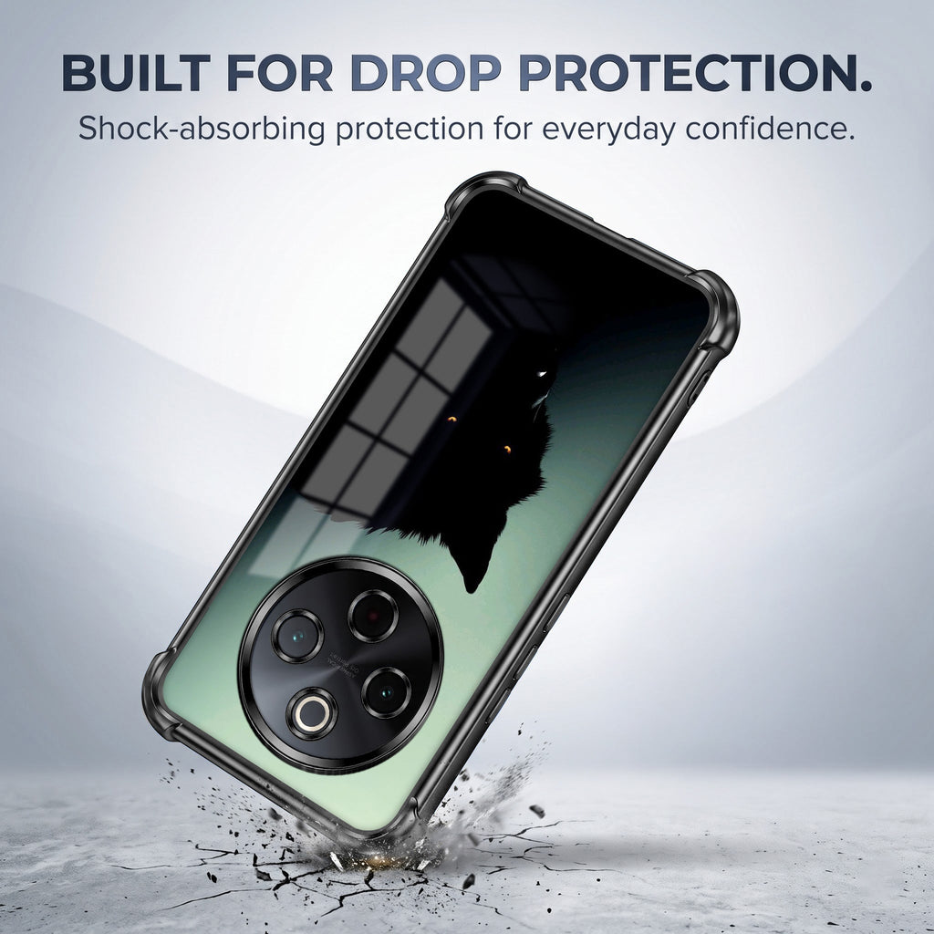 Vivo T4 5G Shadow Prowler Black Airbags Printed Back Case