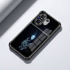 Vivo V60 5G Cosmic Energy Dual-Tone Transparent Black Airbags Case