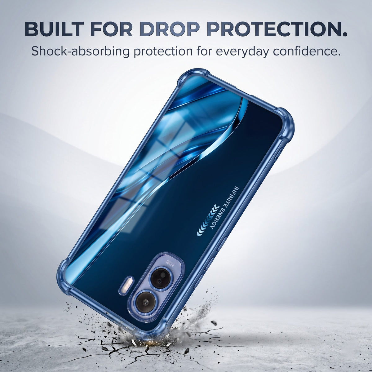 Vivo T5 Pro 5G Premium Infinity Energy Blue Airbags Printed Back Case