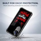 Vivo V50 5G Don't Touch My Phone Black Airbags Printed Back Case