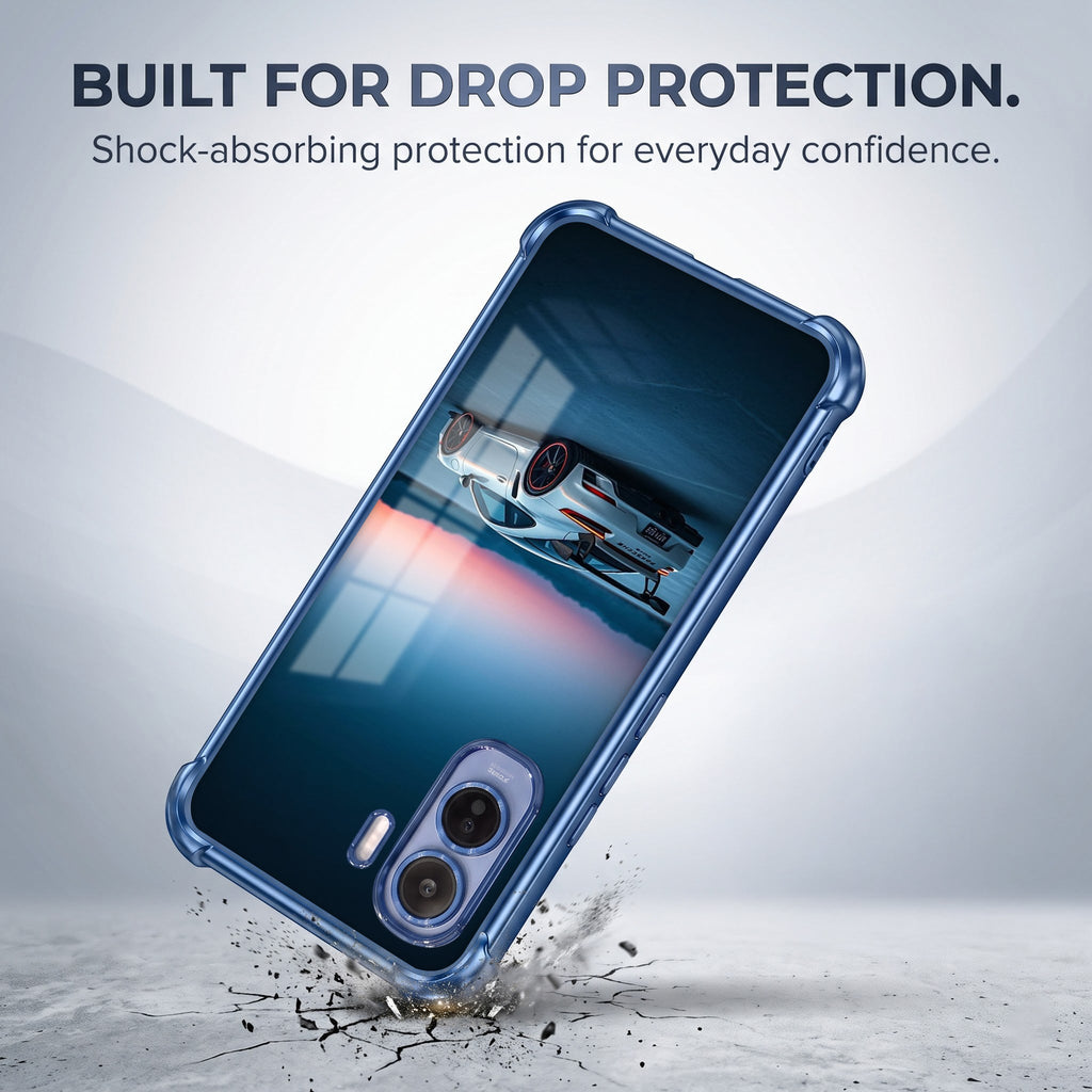 Vivo T5 Pro 5G Porsche Blue Airbags Printed Back Case