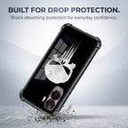 Vivo T5 Pro 5G Ghost Armor Black Airbags Printed Back Case