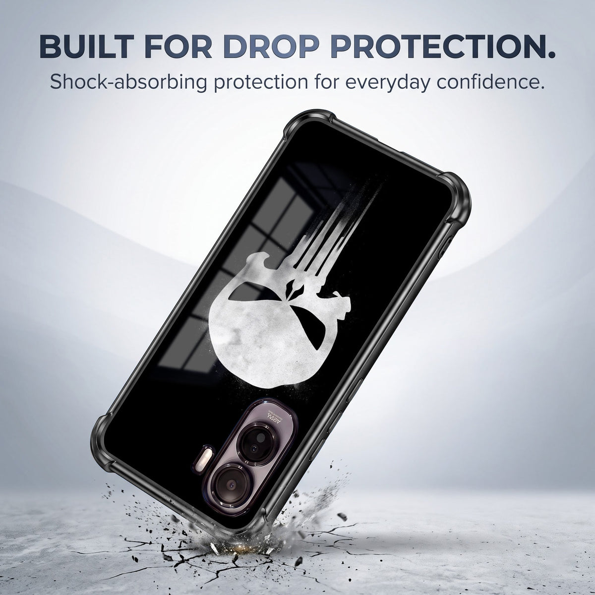 Vivo T5 Pro 5G Ghost Armor Black Airbags Printed Back Case