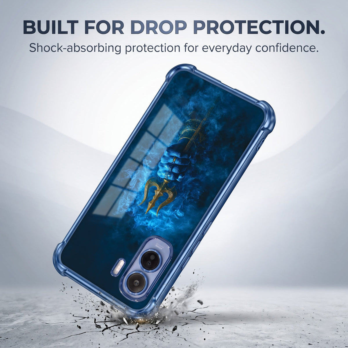 Vivo T5 Pro 5G Premium Shiv Trishul Blue Airbags Printed Back Case
