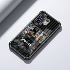 Vivo V60 5G Focus Mode Dual-Tone Transparent Black Airbags Case