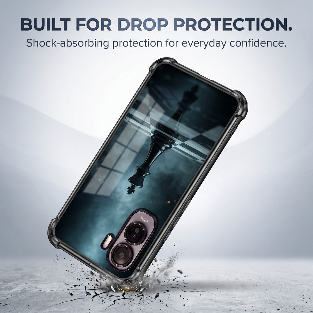 Vivo T5 Pro 5G Checkmate Black Airbags Printed Back Case