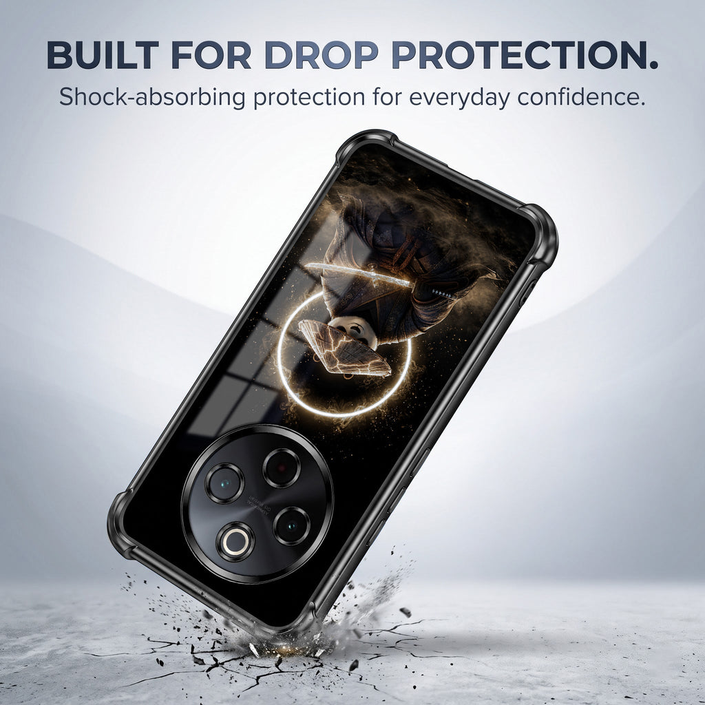 Vivo T4 5G Warrior Panda Black Airbags Printed Back Case