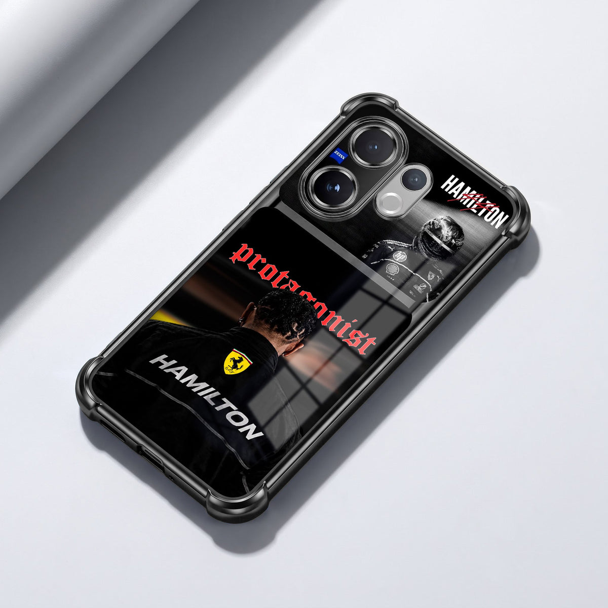 Vivo V60 5G Hamilton Dual-Tone Transparent Black Airbags Case