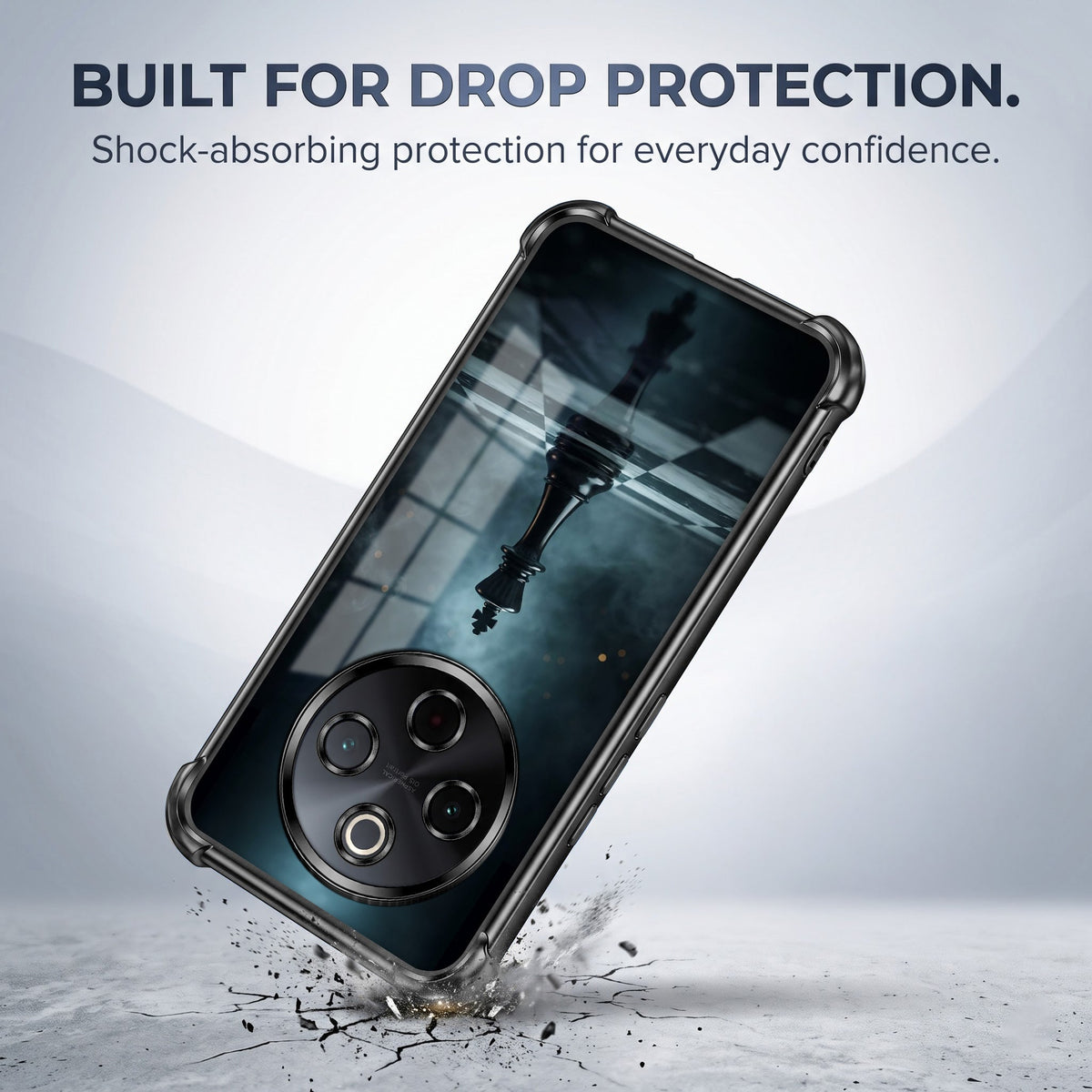 Vivo T4 5G Checkmate Black Airbags Printed Back Case