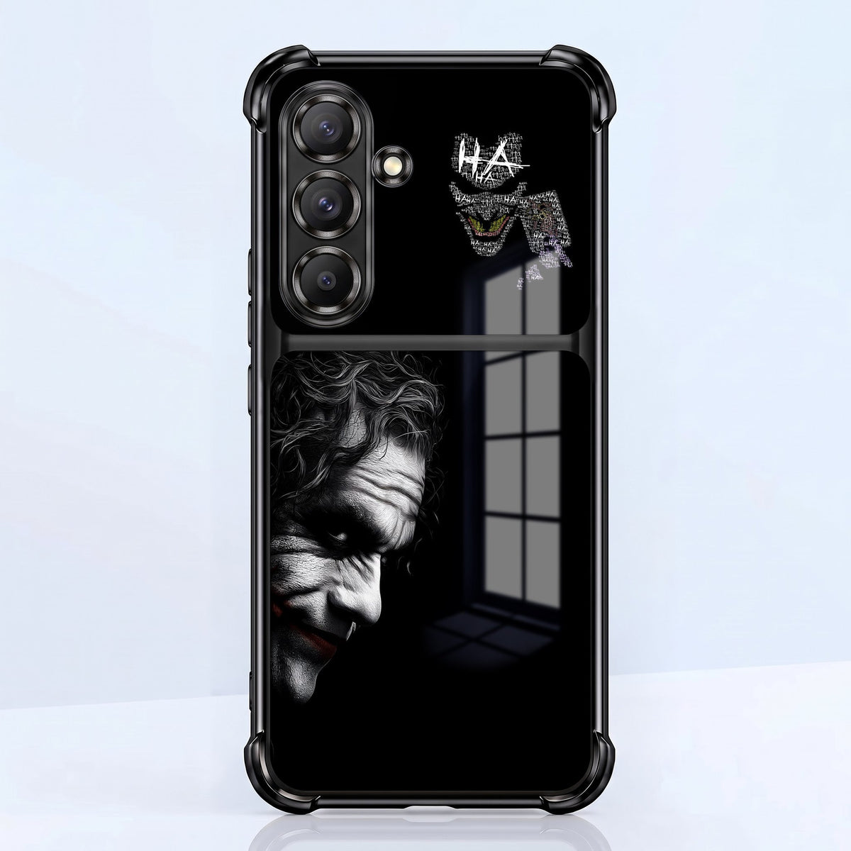 Samsung Galaxy A56 5G Joker Smile Dual-Tone Transparent Black Airbags Case