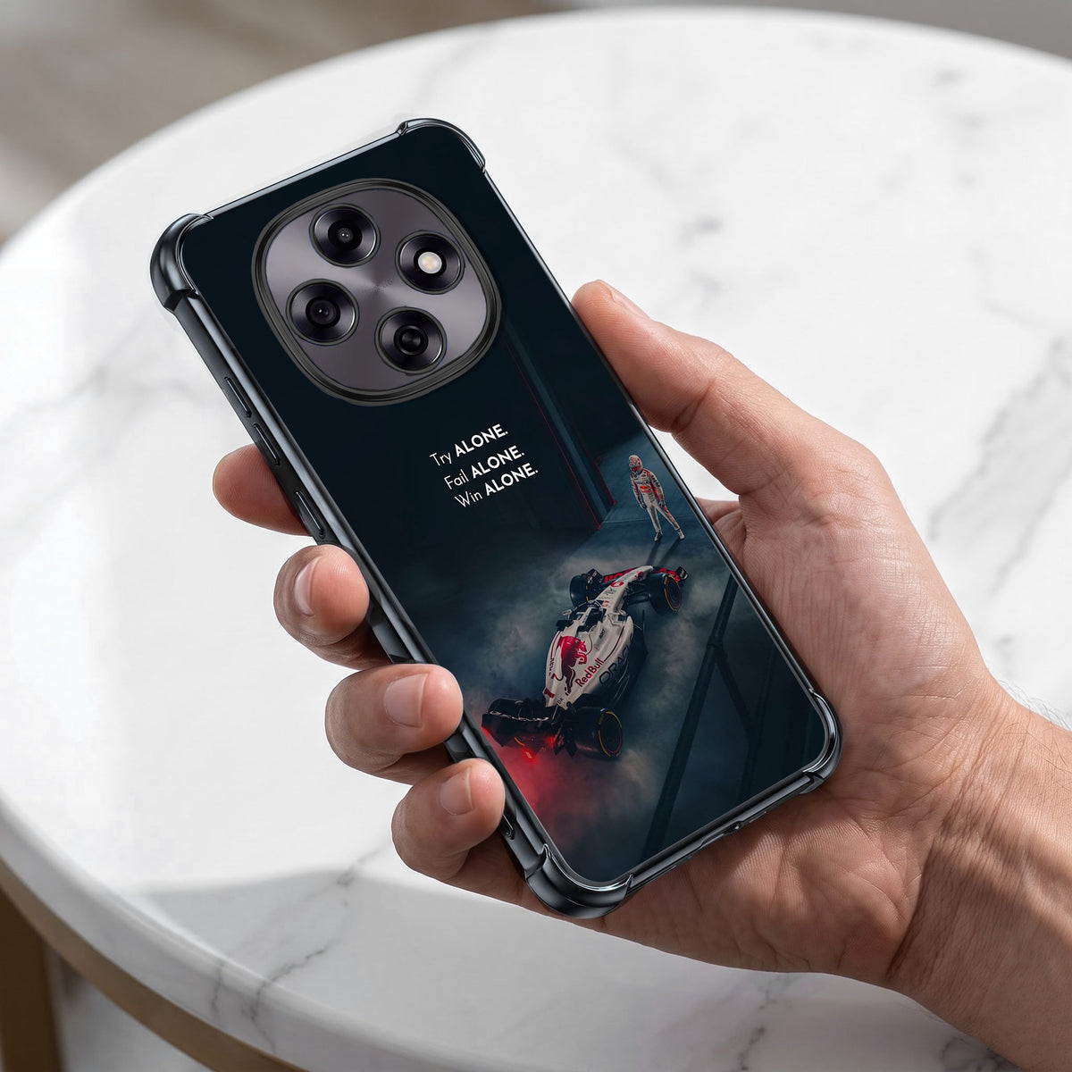 Oppo F31 Pro 5G F1 Alone Black Airbags Printed Back Case