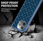 Oppo A5 Pro 5G Luxury Monogram Blue Airbags Printed Back Case