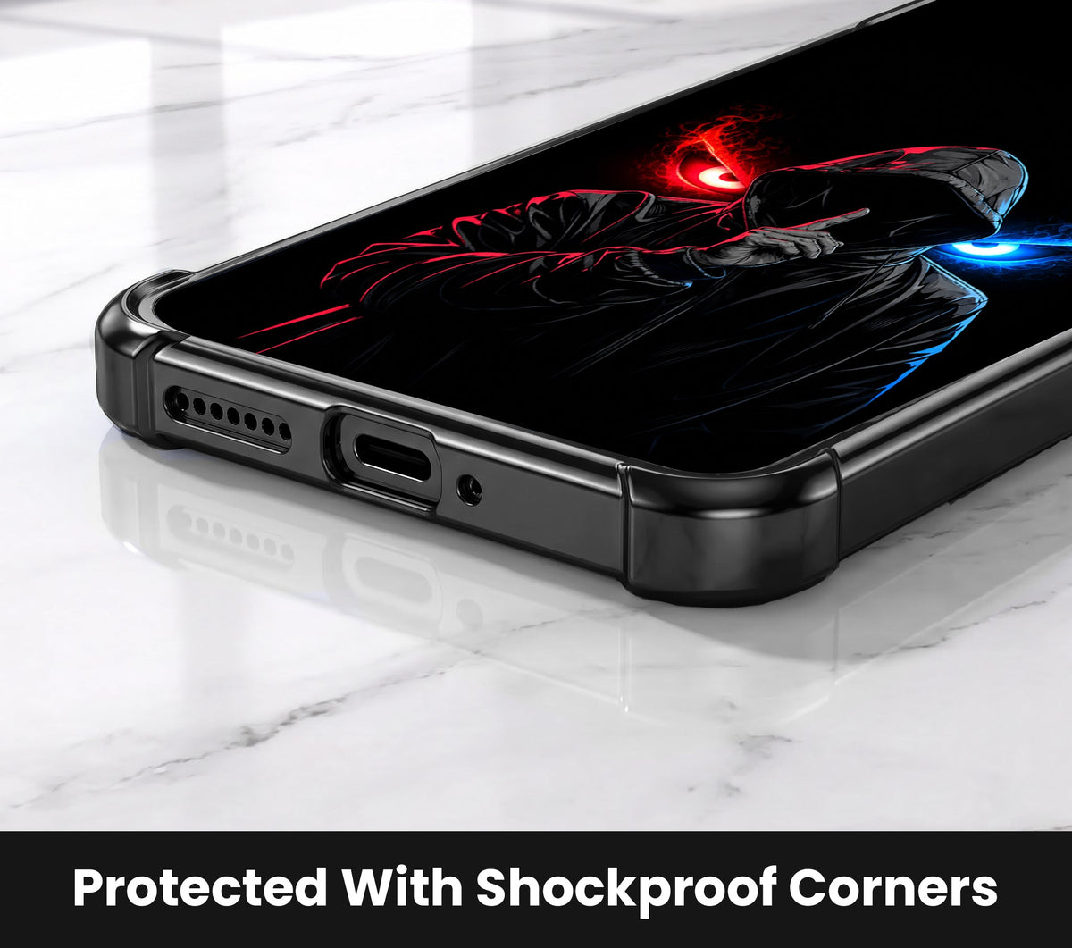 Motorola Edge 70 5G Hooded Shadow Demon Black Airbags Printed Back Case