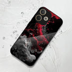 Oppo A5 Pro 5G Premium Acrylic Shockproof Glass Back Case (Infernal Drift)